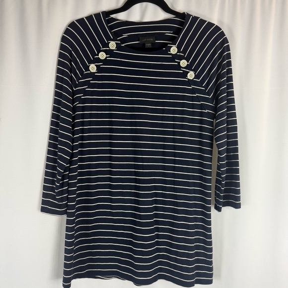 J. Jill Tops - J.Jill Wearever Collection Strechy Rayon Elbow Sleeve Tunic Top Button Detail S